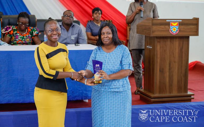 Dr. Nana Ama F. Agyapong from department of Clinical Nutrition and Dietetics with Prof. (Mrs) Christiana Nsiah-Asamoah